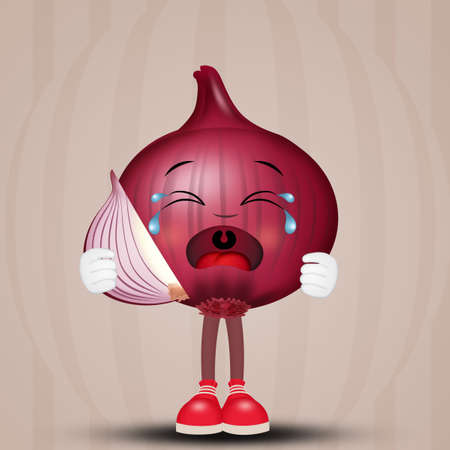 nice onion cryingの写真素材