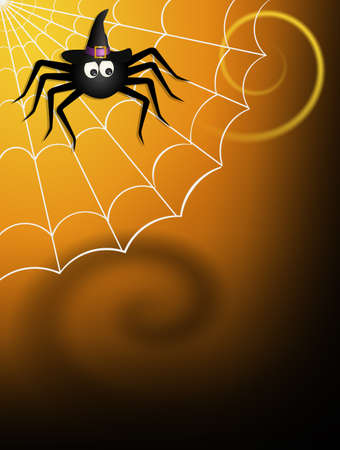 spider at Halloween nightの写真素材