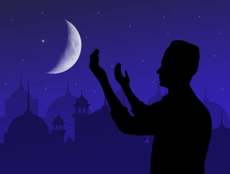 Muslim man prayerの写真素材