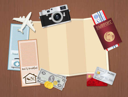 illustration of planning your travelの写真素材