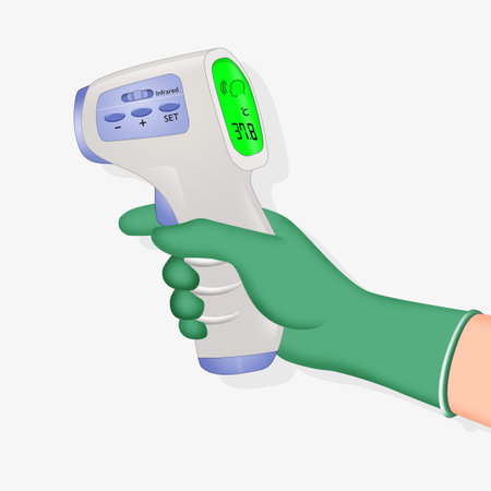 checking the temperature for coronavirus