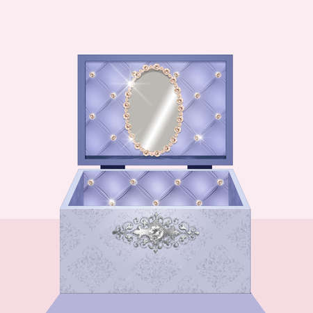 illustration of jewelry boxの写真素材