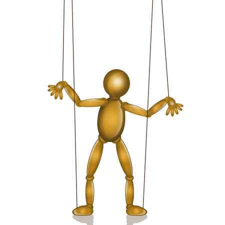 puppet of manipulationの写真素材