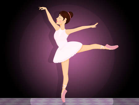 illustration of dancers girlの写真素材