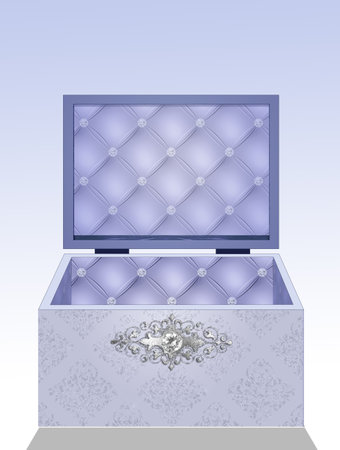illustration of jewelry boxの写真素材