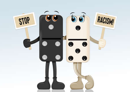illustration of black and white blocksの写真素材