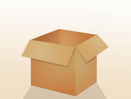 illustration of cardboard boxの写真素材