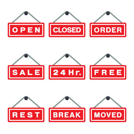 Various status icons used in business operationsのイラスト素材