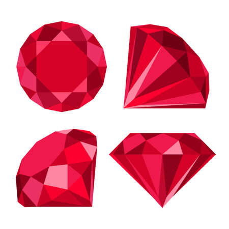 Flat diamond iconのイラスト素材