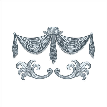 ANTIQUE ORNAMENT VECTOR ILUSTRATIONのイラスト素材