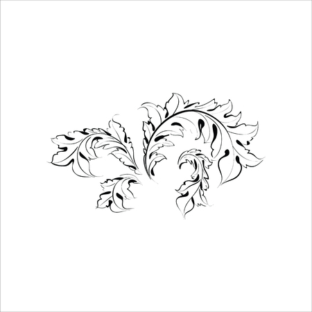 Ornament Floral Vector Ilustrationのイラスト素材