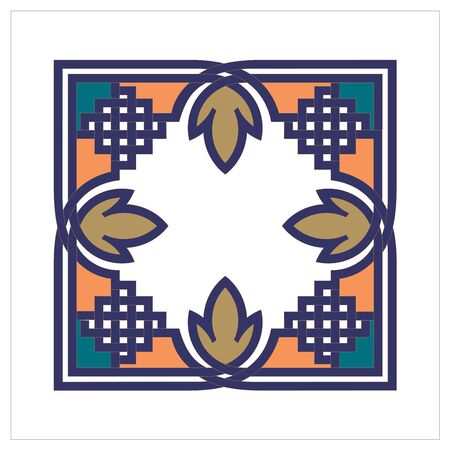 Ornate Vintage Ornament Frame Vector Ilustrationのイラスト素材