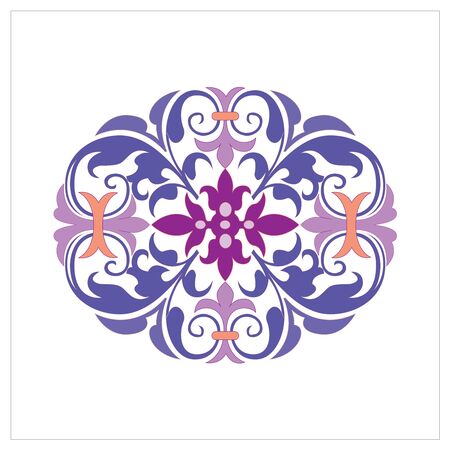 Ornate Vintage Ornament Frame Vector Ilustrationのイラスト素材