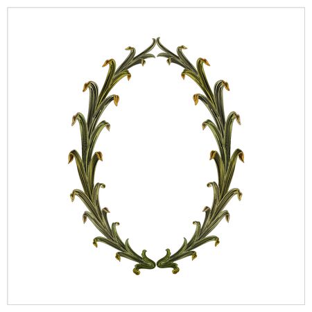 Ornate Vintage Ornament Frame Vector Ilustrationのイラスト素材