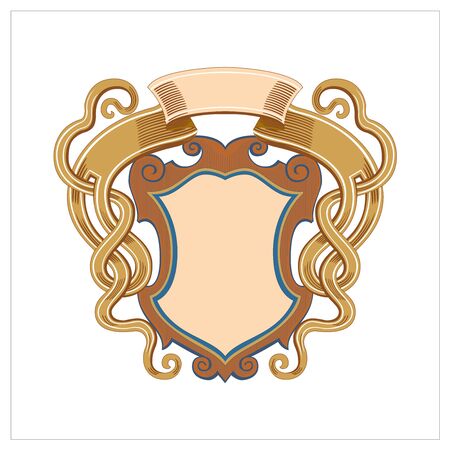 Ornate Vintage Ornament Frame Vector Ilustrationのイラスト素材