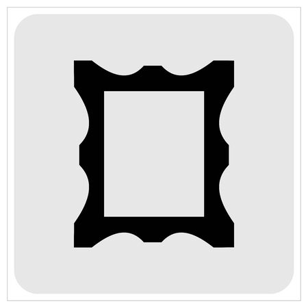 Photo Frame Vector Icon Ilustrationのイラスト素材