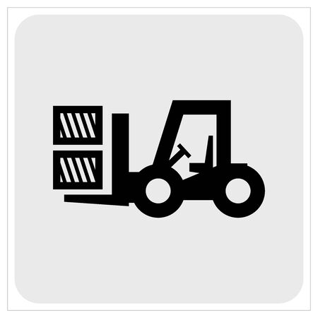 Forklift Vector Icon Ilustrationのイラスト素材