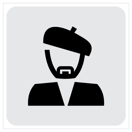 Artist Vector Icon Ilustrationのイラスト素材