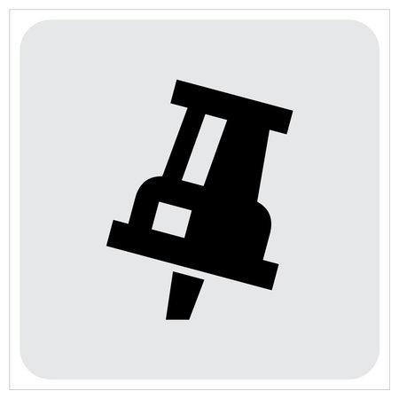 Pin Vector Icon Ilustrationのイラスト素材