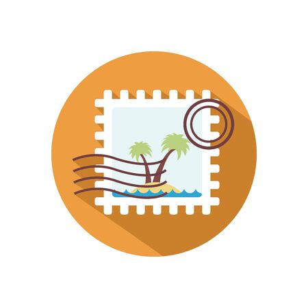 Postage Stamp Business Icon Vectorのイラスト素材