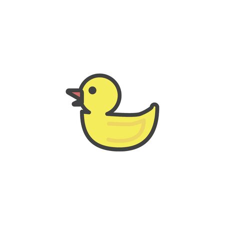 Yellow Duck Business Icon Vectorのイラスト素材