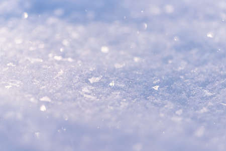 macrophotography of snow. large flakes of snow, snowdriftの写真素材