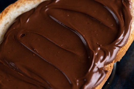 Sandwich with chocolate pasteの写真素材