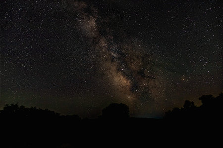 The Milky Way in the night sky