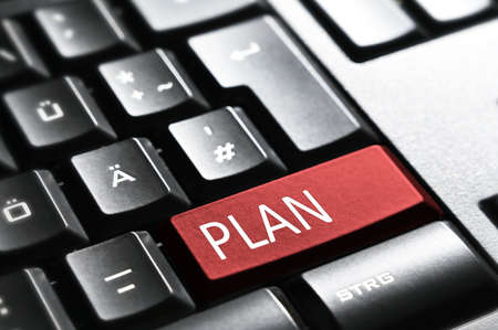 Plan, Keyboard buttonの写真素材