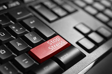 Stop Stress, Keyboard buttonの写真素材