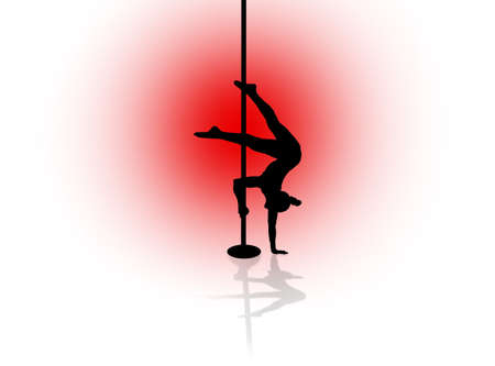 Pole Dance sport, Girlの写真素材
