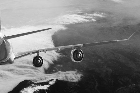 Plane flight, Sky