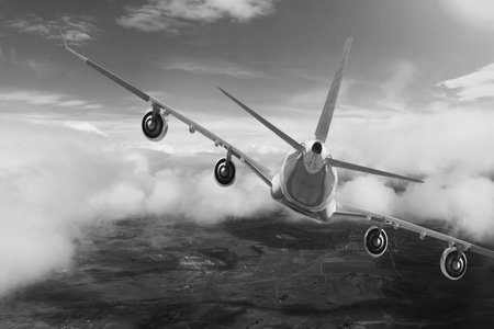 Plane flight, Sky