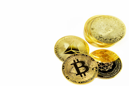 itcoin Cryptocurrency, gold coins, mining, future money