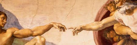 Rome Italy March 08 creation of Adam by Michelangeloのeditorial素材