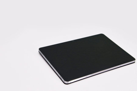 Tablet isolated, black screenの写真素材