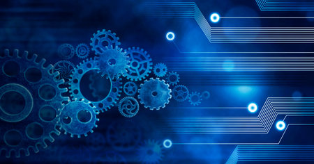 Innovation Computer Data Business concept, Technology future connection Marketing Background