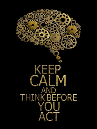 Brain build out of cogs Innovation with ideas and concepts