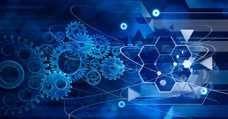 Innovation Computer Data Business concept, Technology future connection Marketing Background
