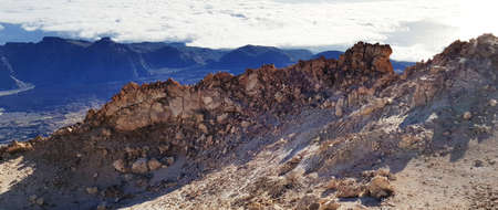 Tenerife, canary islands nature, clouds, spain volcanoの写真素材