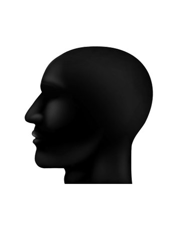 Open Your Mind Gold, Think concept, head education intelligence illustraton isolatedの写真素材