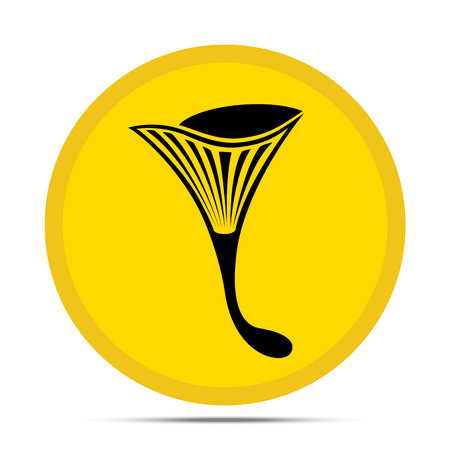 Vector drawings of mushrooms on a white background, iconsのイラスト素材
