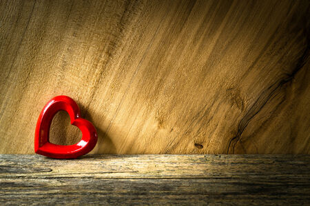 Valentine greeting on wooden background. Insert your text.の写真素材