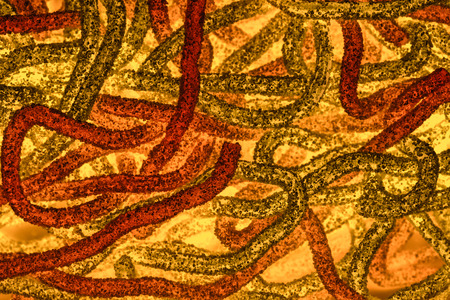 abstract image resembling bacteria worms abstract textureの写真素材