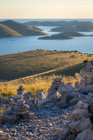Kornati national park Croatia. Islands in the Adriatic Sea.の写真素材