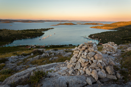 Kornati national park Croatia. Islands in the Adriatic Sea.の写真素材