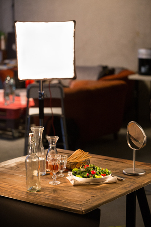 Professional studio for taking photos of food and  products.の写真素材