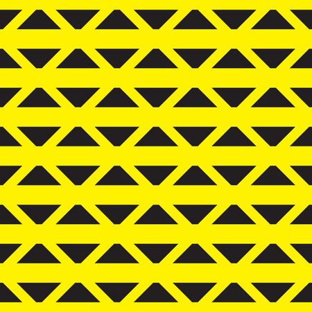 Architectural illusion yellow on black