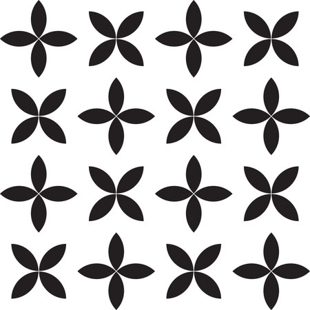 Abstract four leaf background element x16のイラスト素材