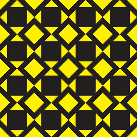 ABSTRACT ARCHITECTURAL ELEMENT ON YELLOW BACKGROUND SQUARE DIAMOND BASSED X16のイラスト素材
